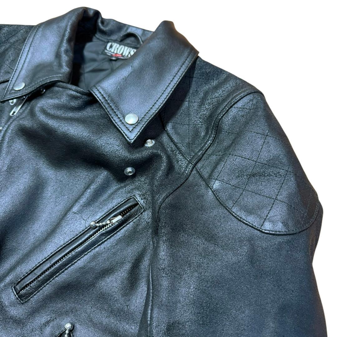 CROWS × WORST T.F.O.A. “The Front of Armament” Skull Leather Riders Jacket Size 38 – Japanese Biker Manga Motorcycle Jacket