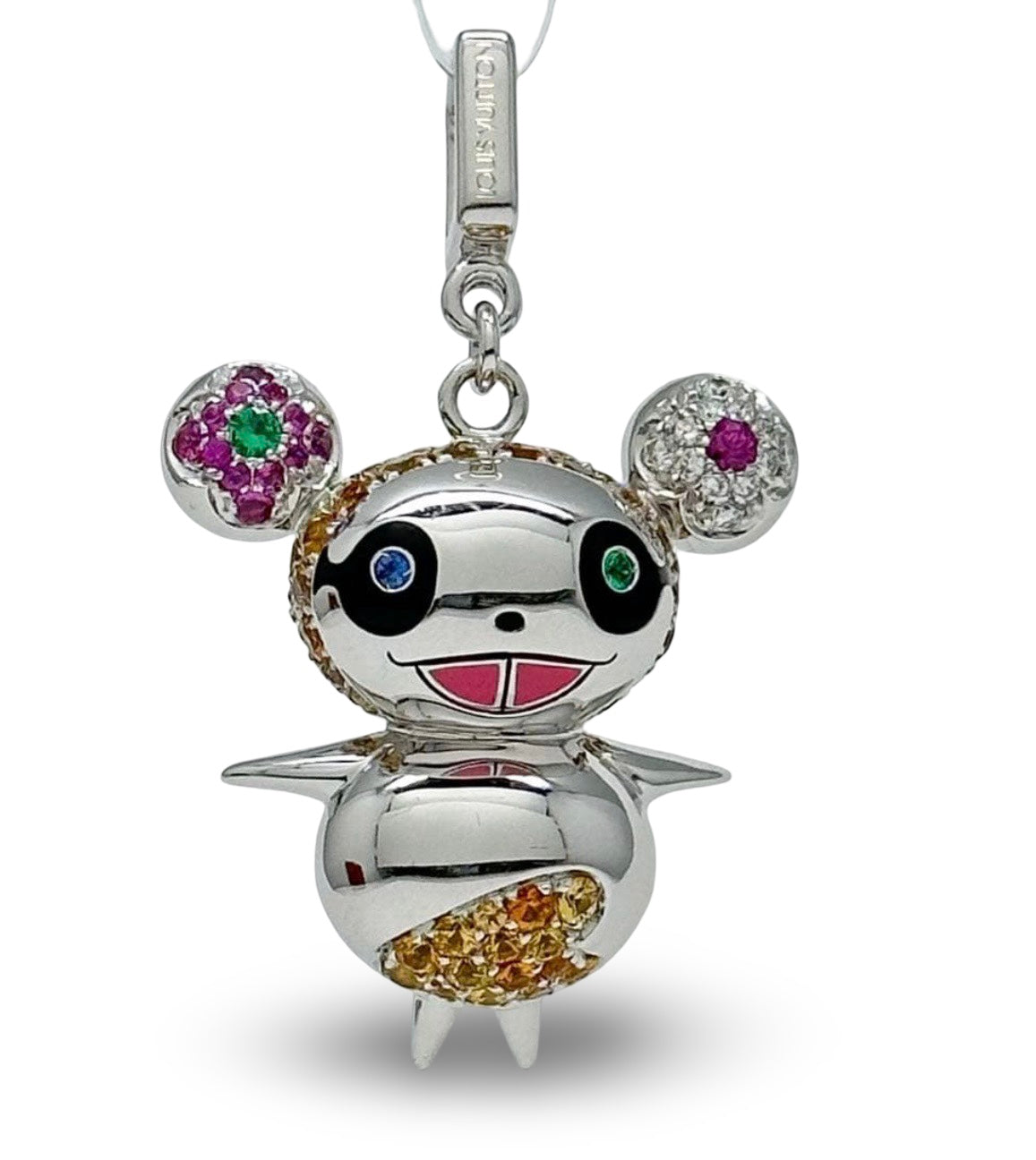 Louis Vuitton × Takashi Murakami Panda Necklace Top – K18WG White Gold – World Limited Edition