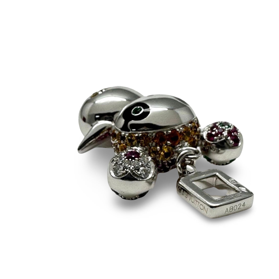 Louis Vuitton × Takashi Murakami Panda Necklace Top – K18WG White Gold – World Limited Edition