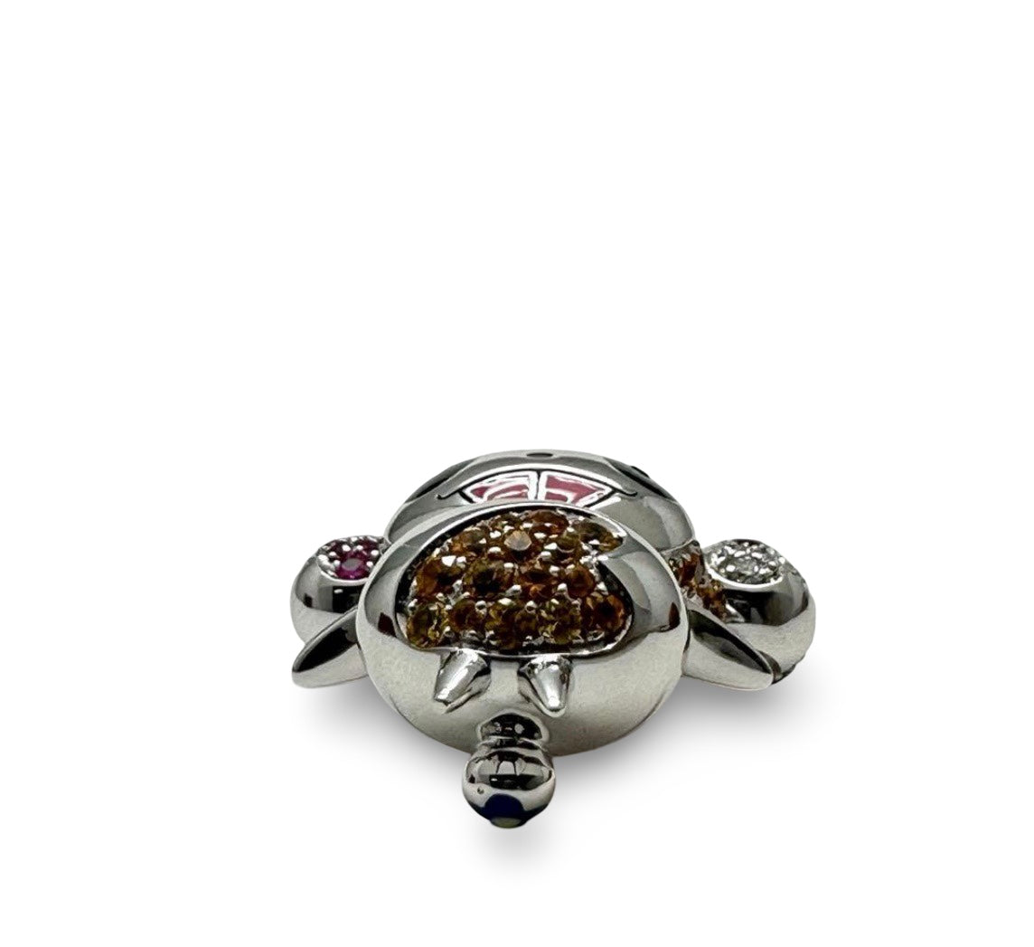 Louis Vuitton × Takashi Murakami Panda Necklace Top – K18WG White Gold – World Limited Edition