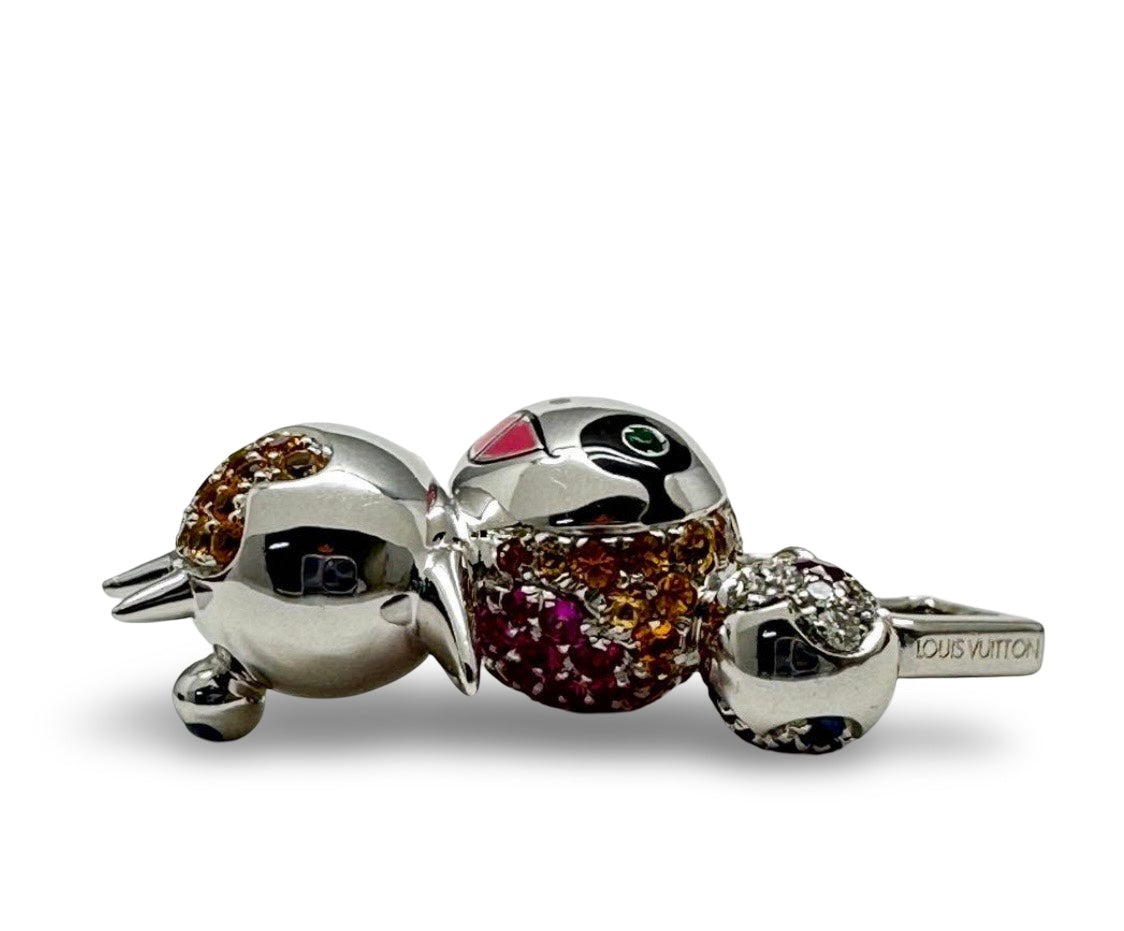 Louis Vuitton × Takashi Murakami Panda Necklace Top – K18WG White Gold – World Limited Edition