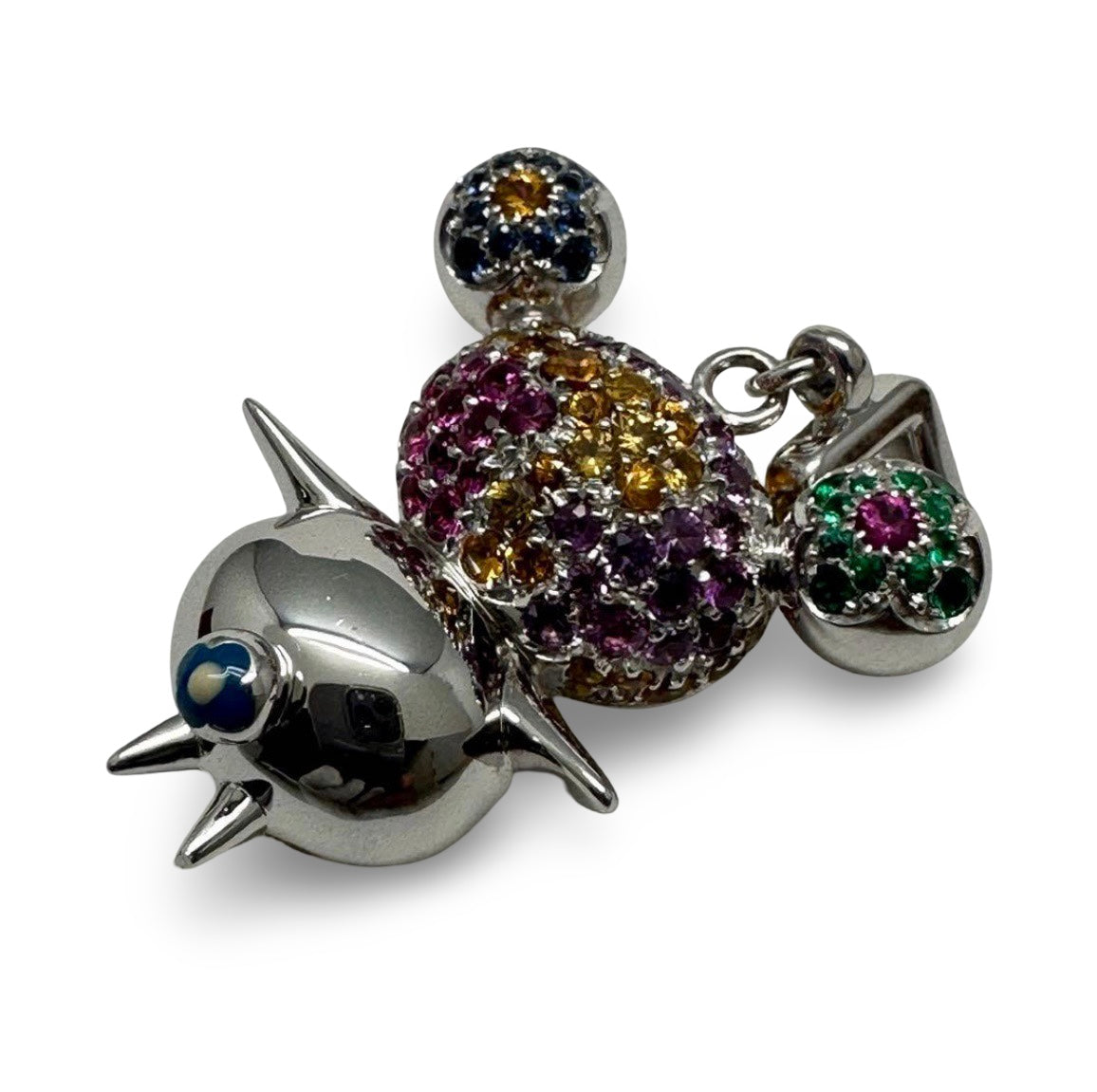 Louis Vuitton × Takashi Murakami Panda Necklace Top – K18WG White Gold – World Limited Edition