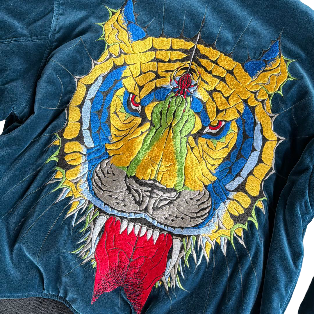 WACKO MARIA × WOLF'S HEAD Tiger Face Embroidery Reversible Ska Jacket / Sukajan