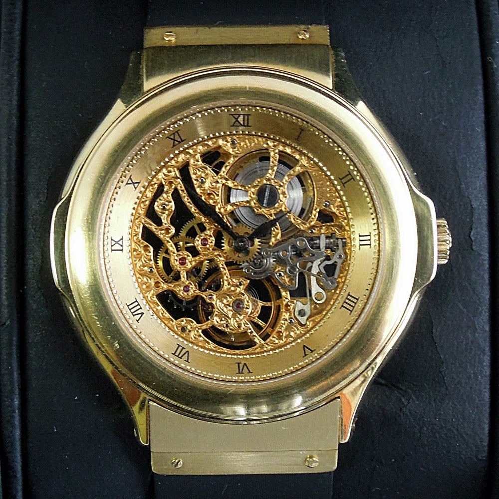 HUBLOT MDM Skeleton Ref. 1512.3 18K Yellow Gold · Frédéric Piguet Cal. 21 Manual-Wind · Vintage Skeleton Watch