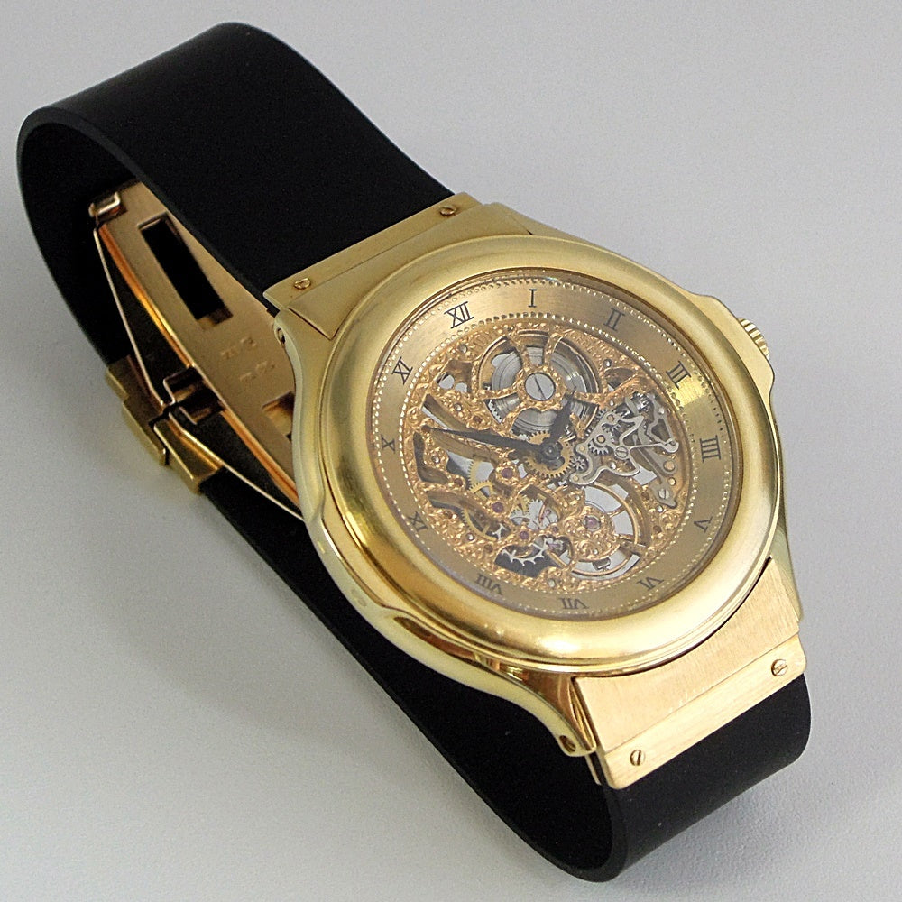 HUBLOT MDM Skeleton Ref. 1512.3 18K Yellow Gold · Frédéric Piguet Cal. 21 Manual-Wind · Vintage Skeleton Watch
