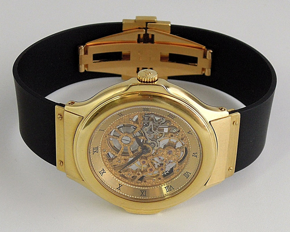 HUBLOT MDM Skeleton Ref. 1512.3 18K Yellow Gold · Frédéric Piguet Cal. 21 Manual-Wind · Vintage Skeleton Watch