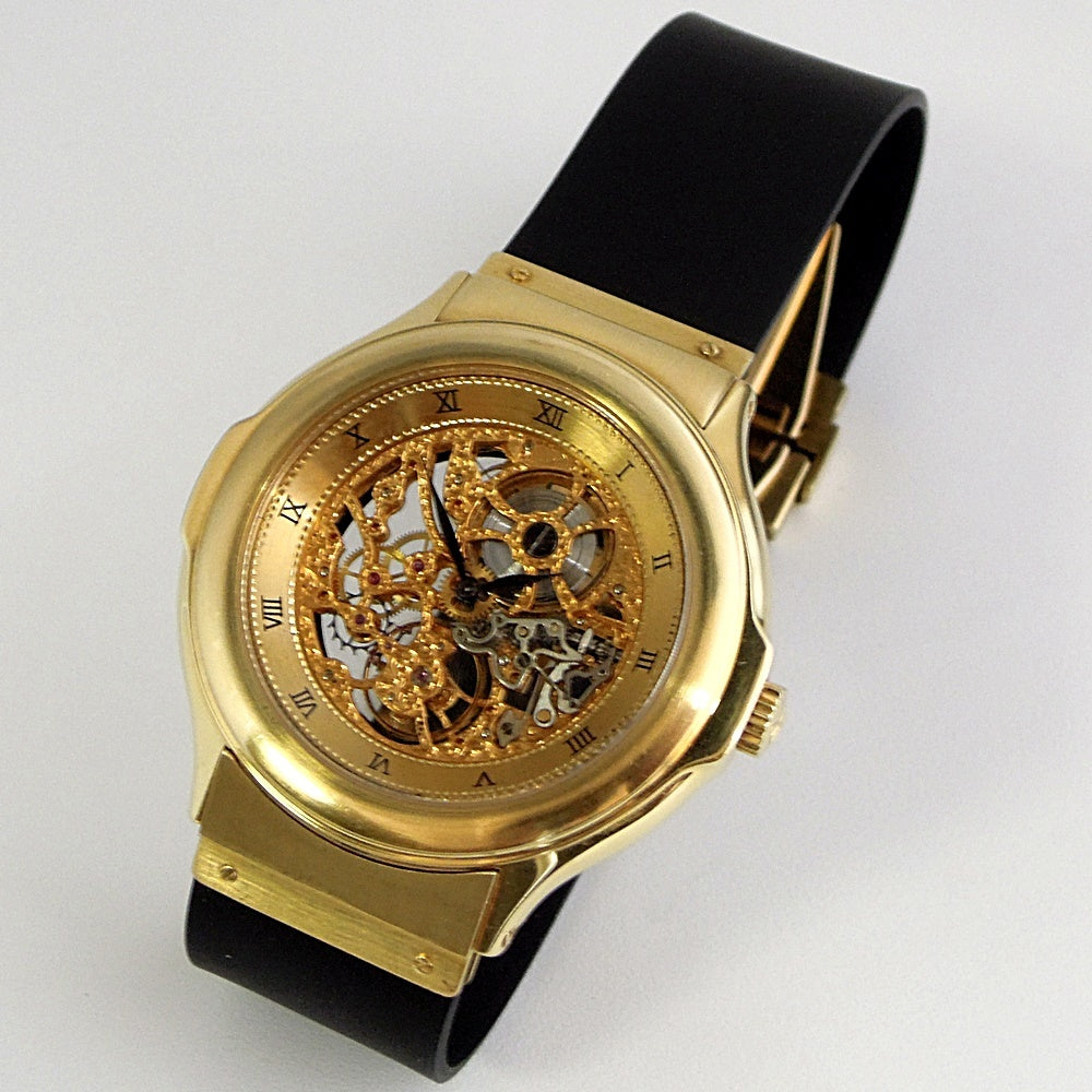 HUBLOT MDM Skeleton Ref. 1512.3 18K Yellow Gold · Frédéric Piguet Cal. 21 Manual-Wind · Vintage Skeleton Watch