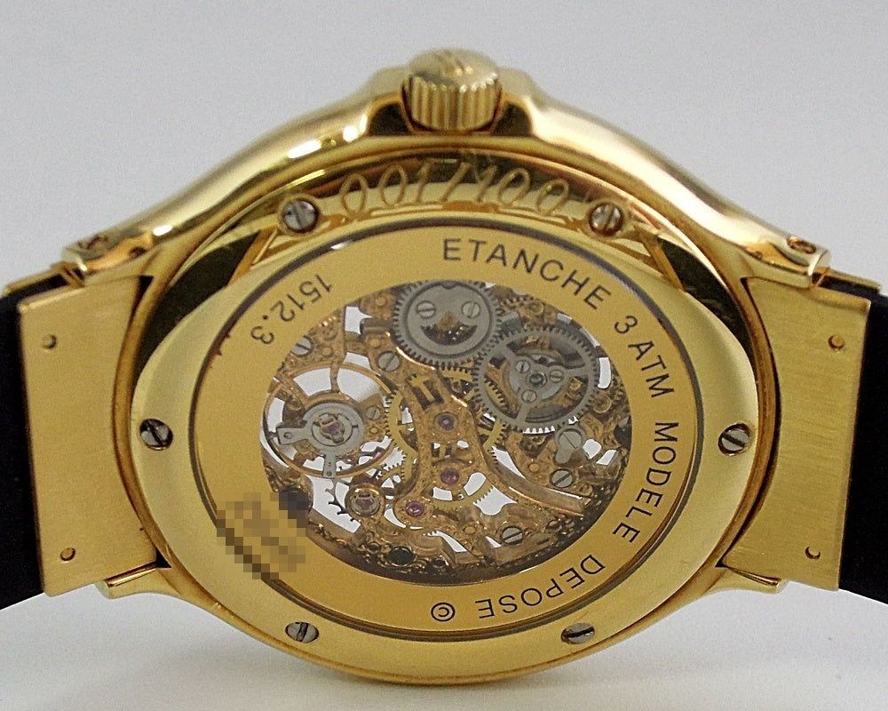 HUBLOT MDM Skeleton Ref. 1512.3 18K Yellow Gold · Frédéric Piguet Cal. 21 Manual-Wind · Vintage Skeleton Watch