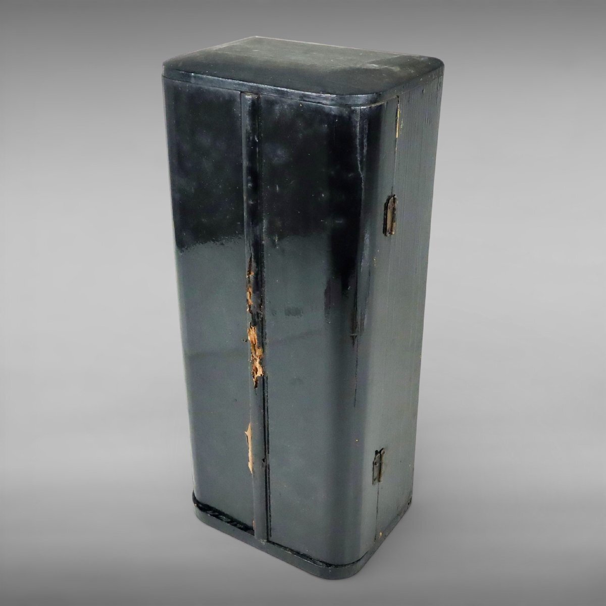 Edo-Period Gilt Wood Buddhist Zushi Shrine — Myoo Gyokugan Glass Eyes Fierce Guardian Deity Devotional Figure