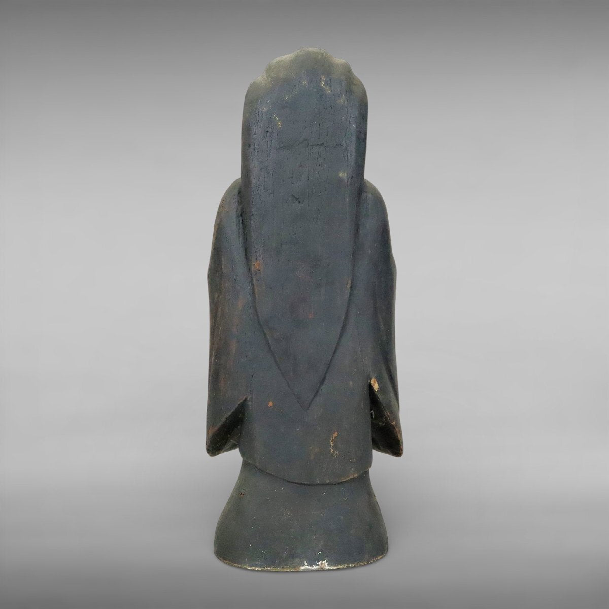 Edo-Period Gilt Wood Buddhist Zushi Shrine — Myoo Gyokugan Glass Eyes Fierce Guardian Deity Devotional Figure